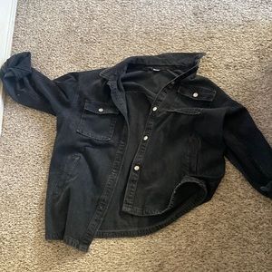 Black jean jacket